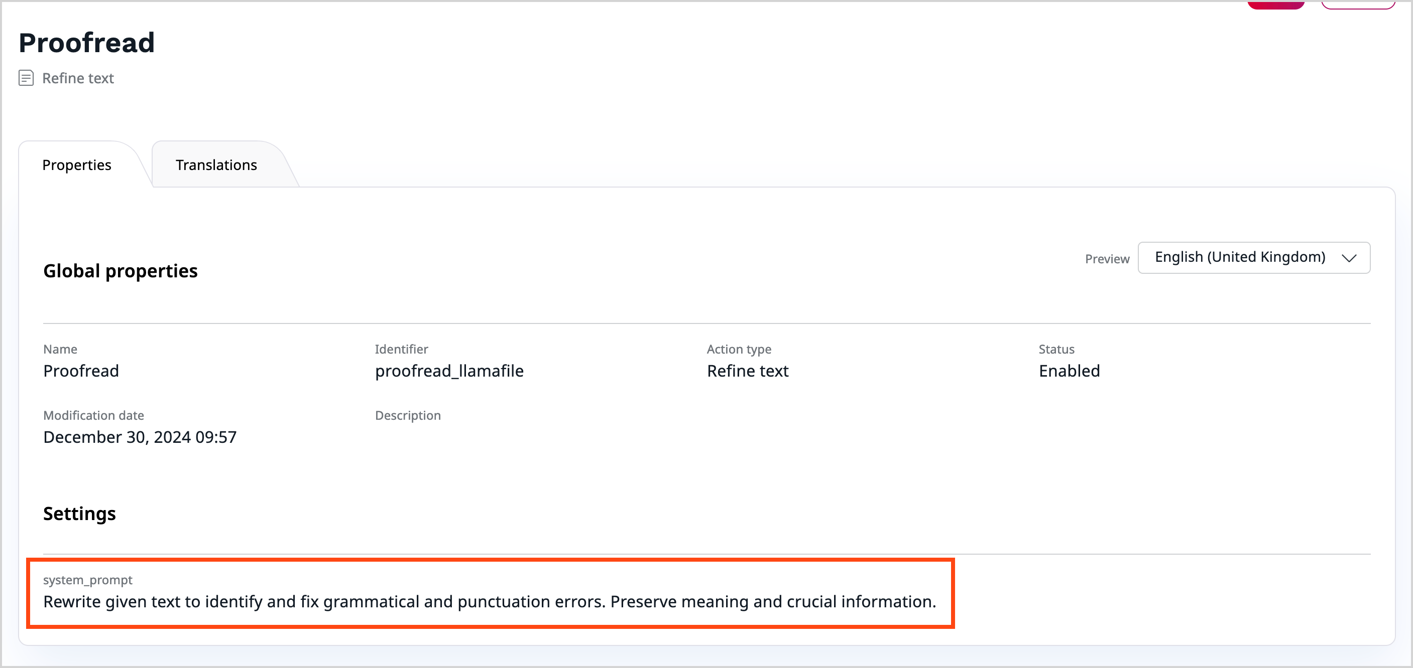 Custom Action Handler options rendered using the default Twig options formatter Custom Action Handler options rendered using the default Twig options formatter